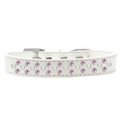 Unconditional Love Sprinkles Pearl & Light Pink Crystals Dog CollarWhite Size 20 UN847406